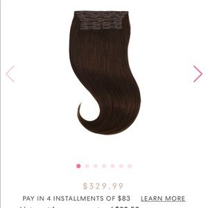 22 inch Glam Seamless Clip-in Extensions Dark Brown